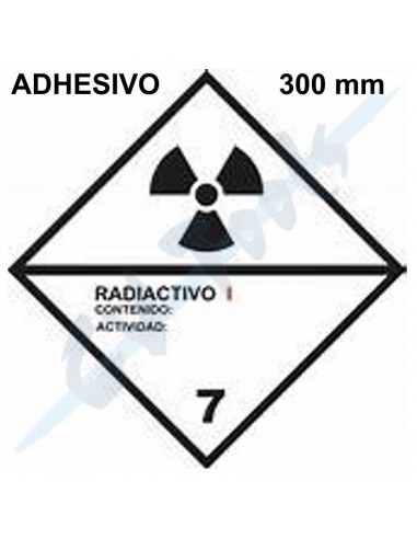 Adhesivo señalización ADR mercancías...