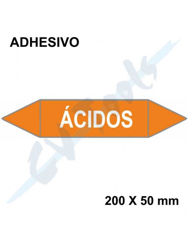 Adhesivos identificación tuberías UNE...