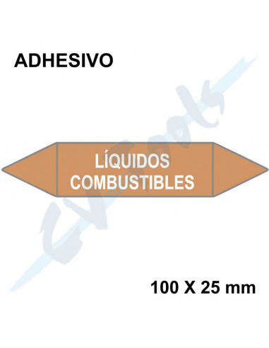 Adhesivos identificación tuberías UNE...