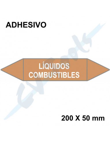 Adhesivos identificación tuberías UNE...