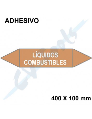 Adhesivos identificación tuberías UNE...